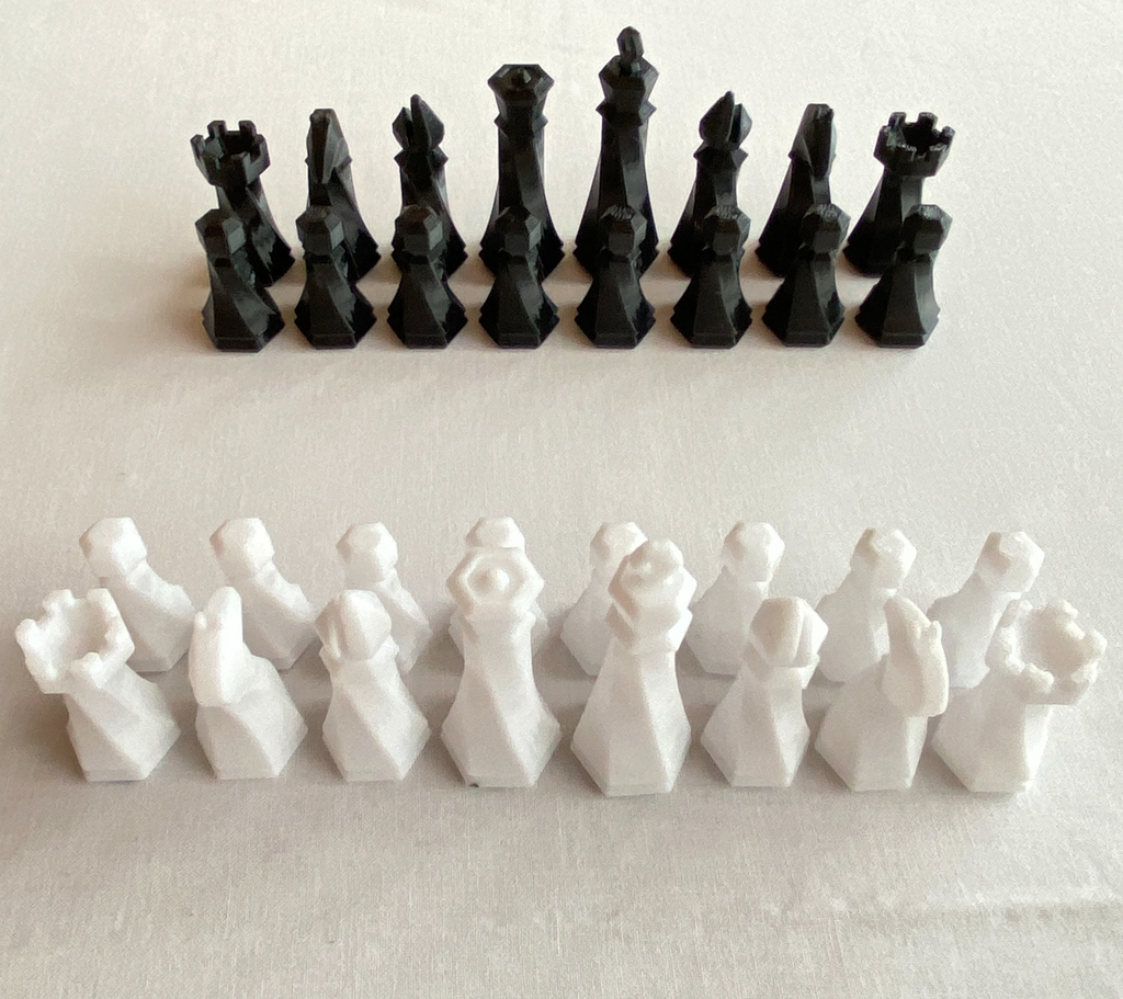 Hexagonal chess set - board + pieces complete game