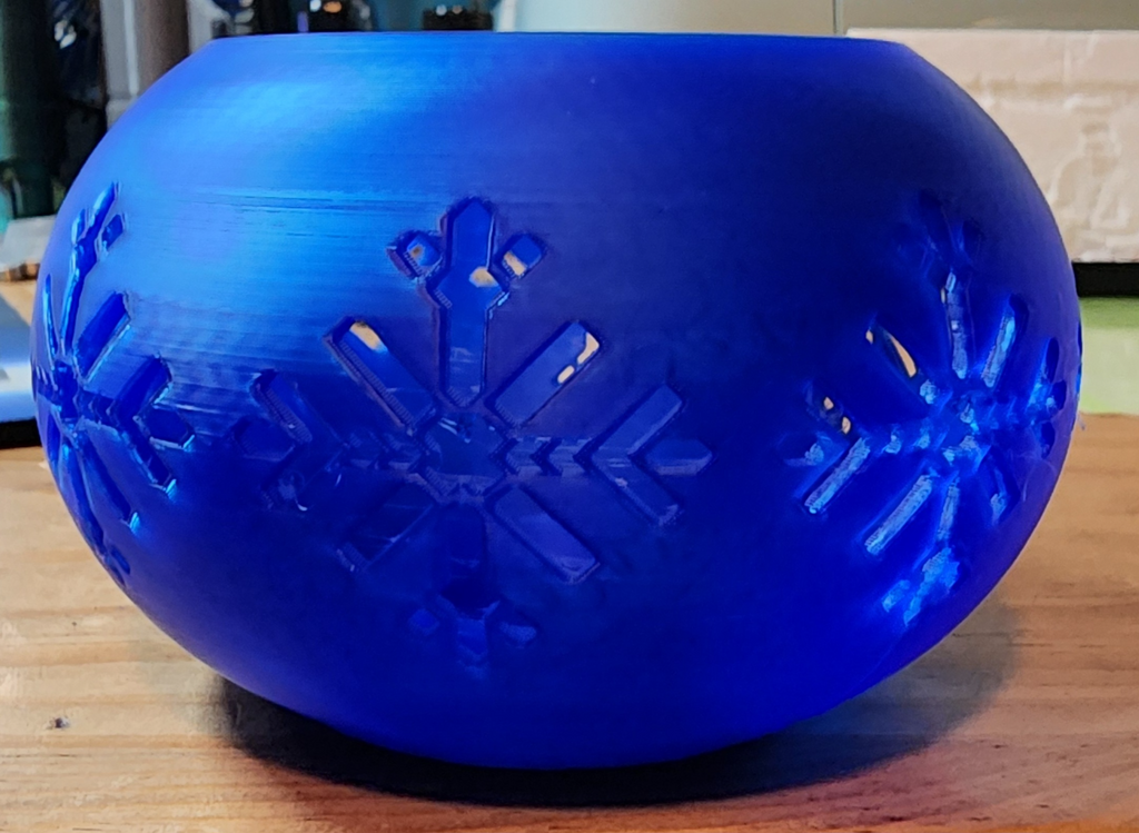Remixed Snow Flake tea light