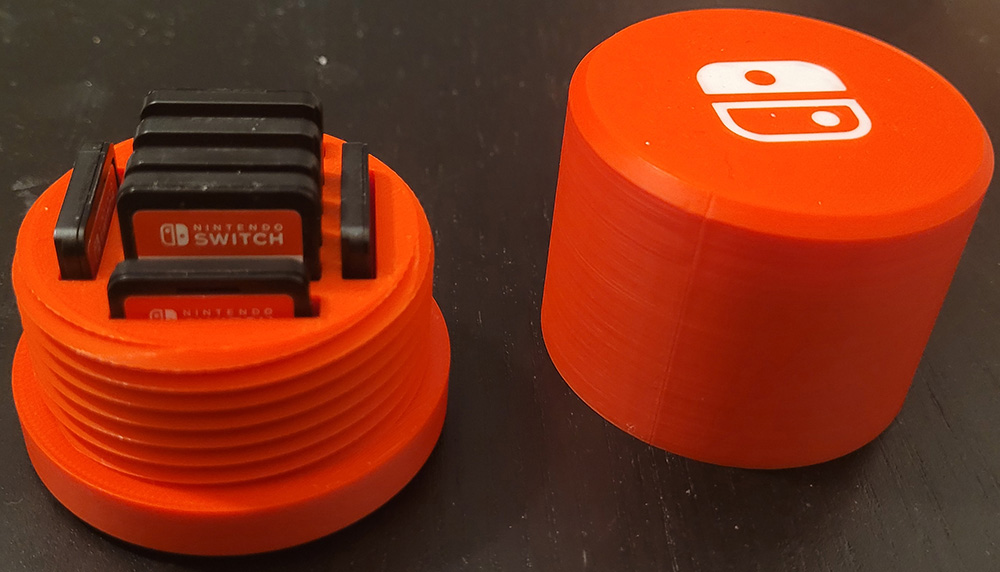 Holder for 8 games for nintendo switch