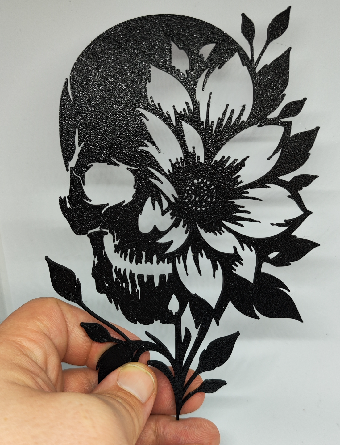 Flower Skull Wall Art