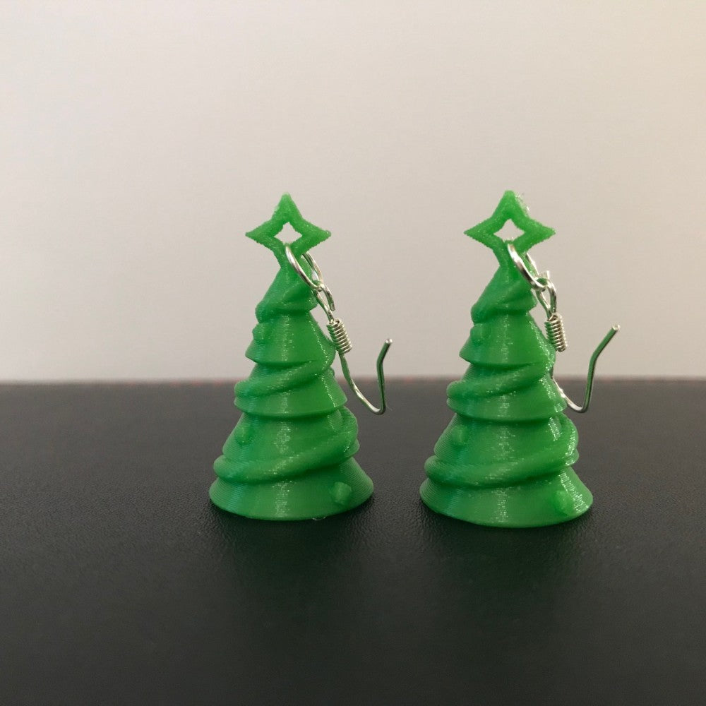 Christmas tree earrings single or multi colour