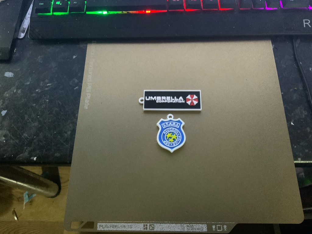 resident evil keychain / charm (free commercial)