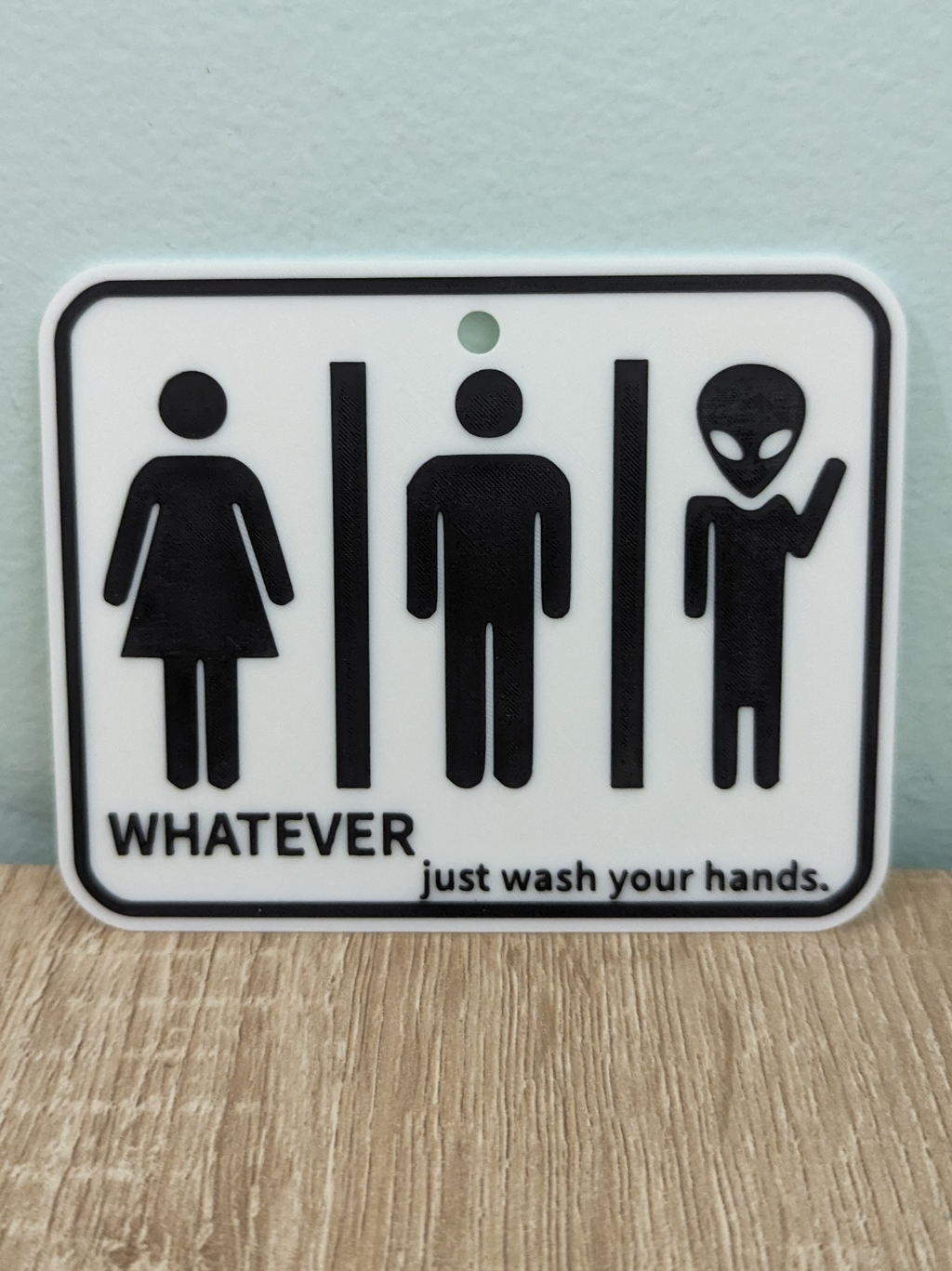 Restroom sign