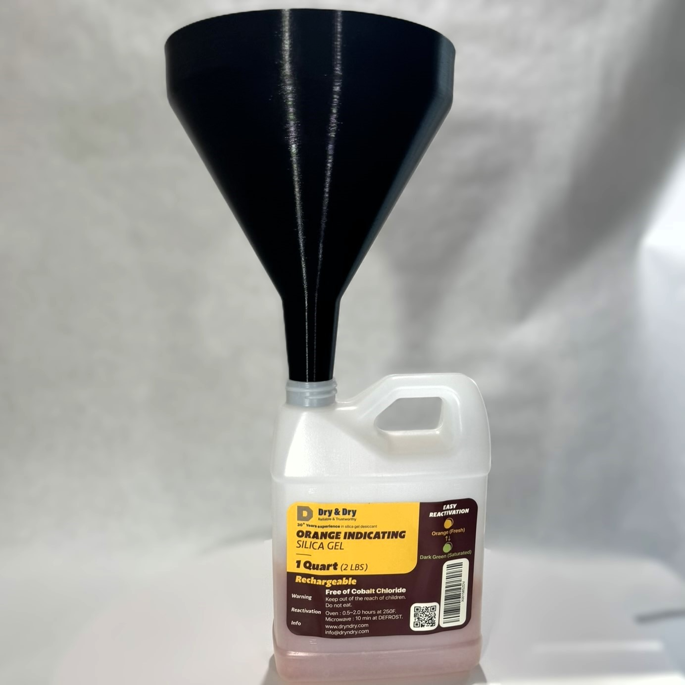 Dry and Dry Brand Desiccant Funnel 1" Ø Opening