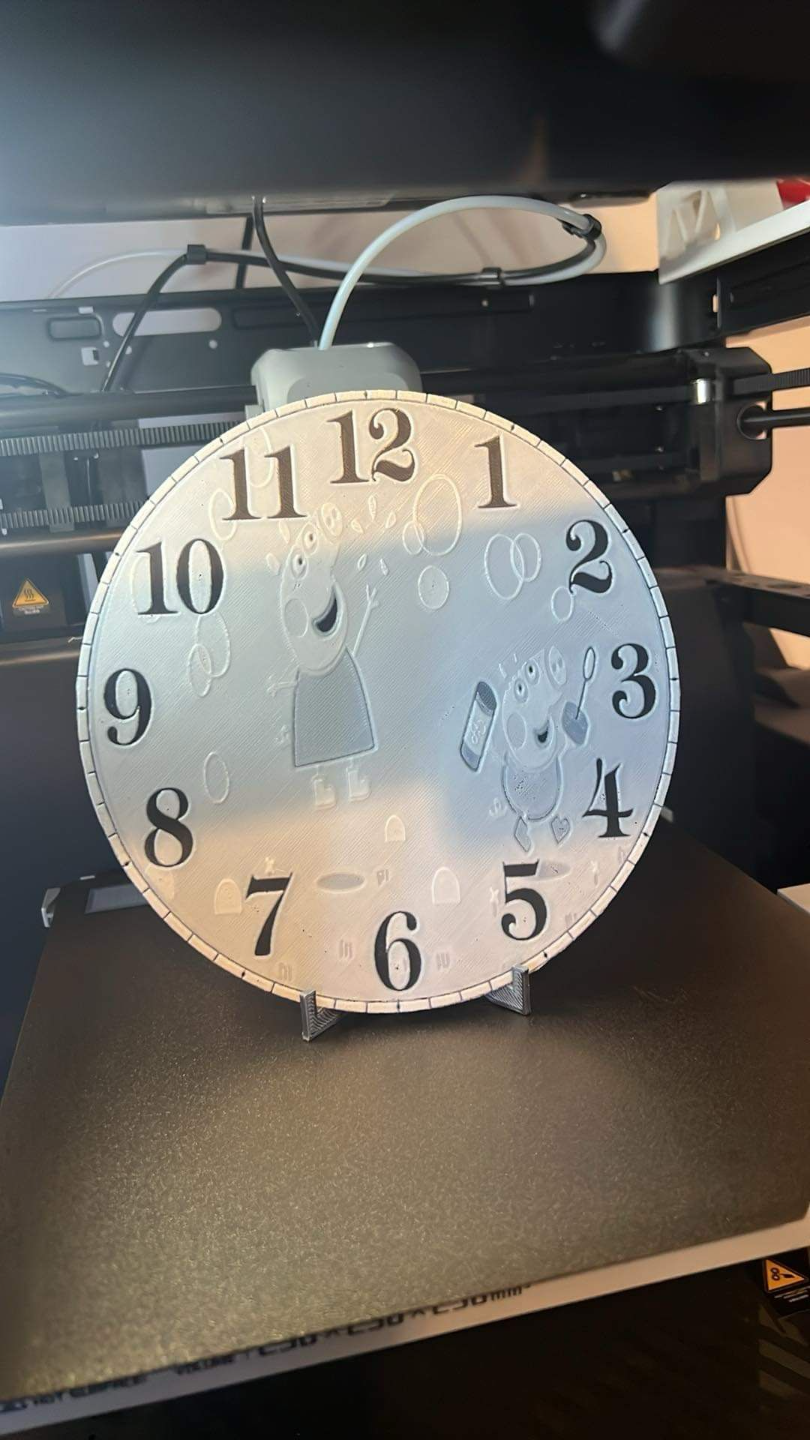 peppa pig hueforge clock face
