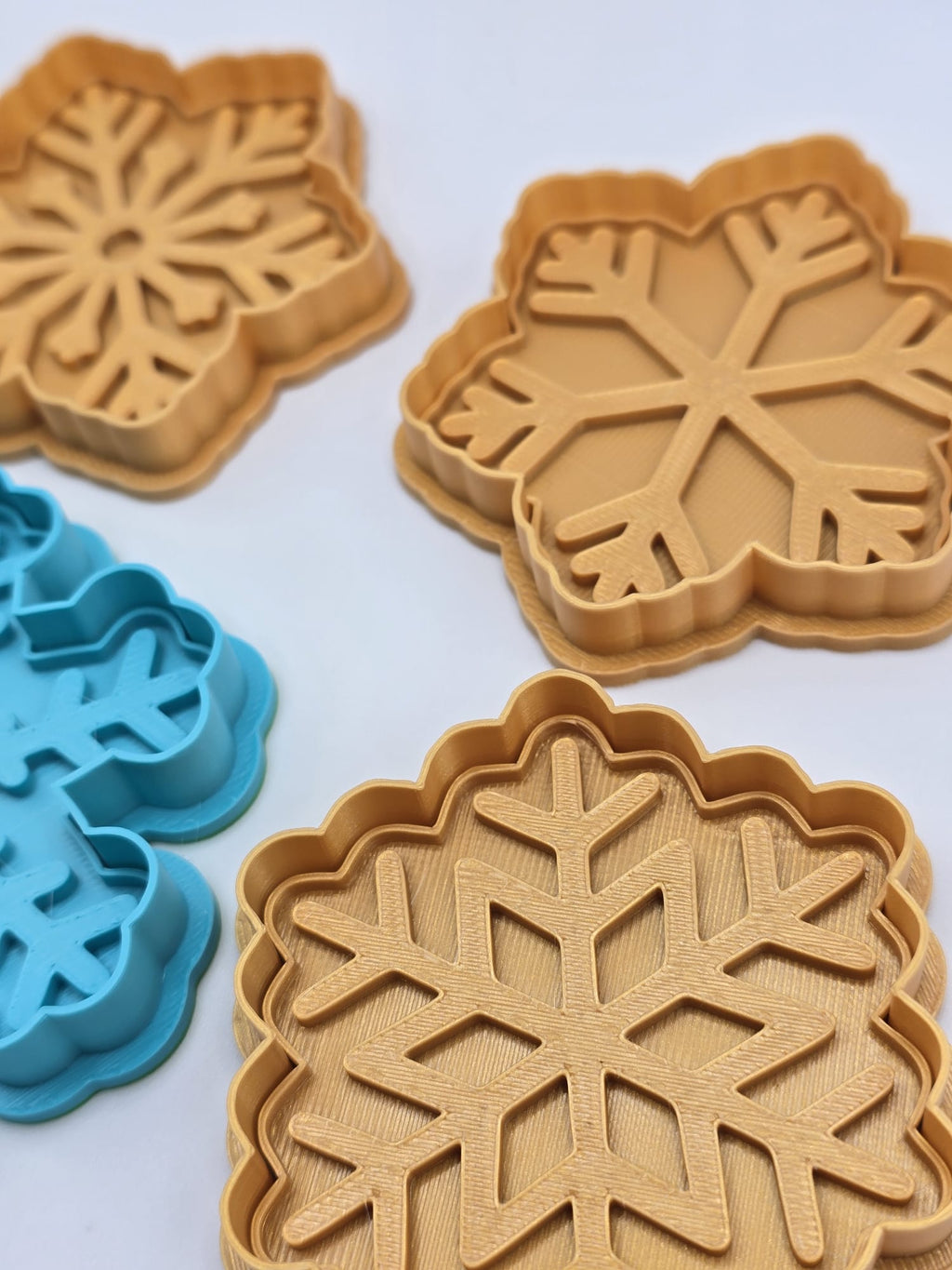 Snowflake Cookie Cutter Playdoh Stamp