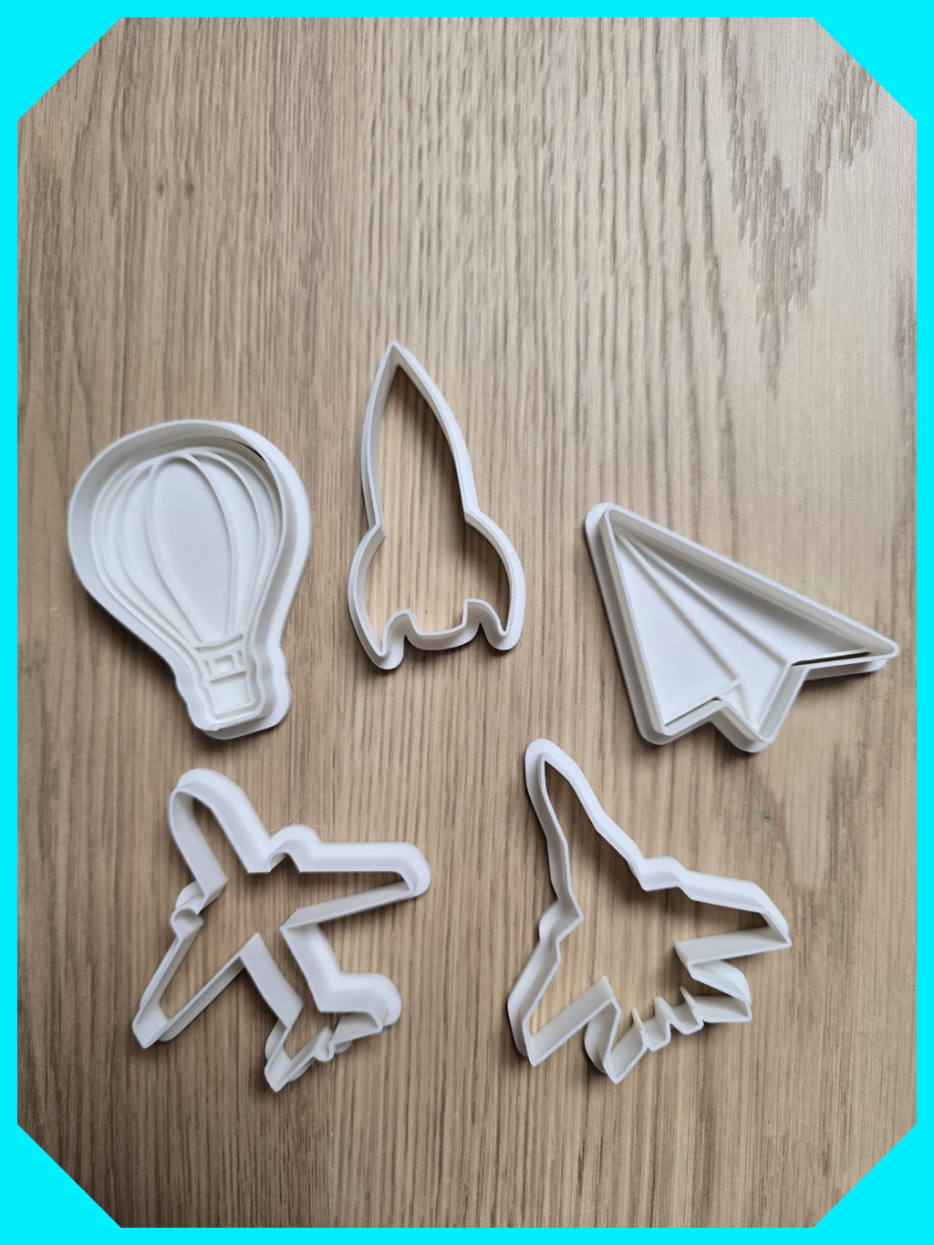 Vehicles Plane Playdoh Stamp Cookie Cutter Rocket