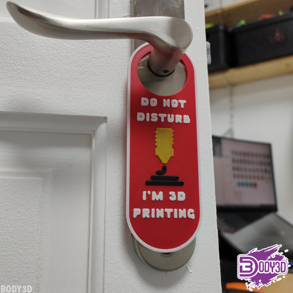 Do Not Disturb Plate - I Am 3D Printing