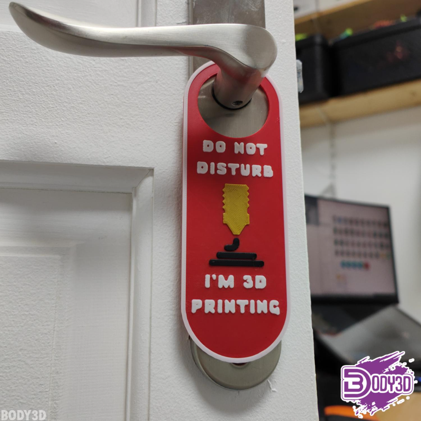 Do Not Disturb Plate - I Am 3D Printing