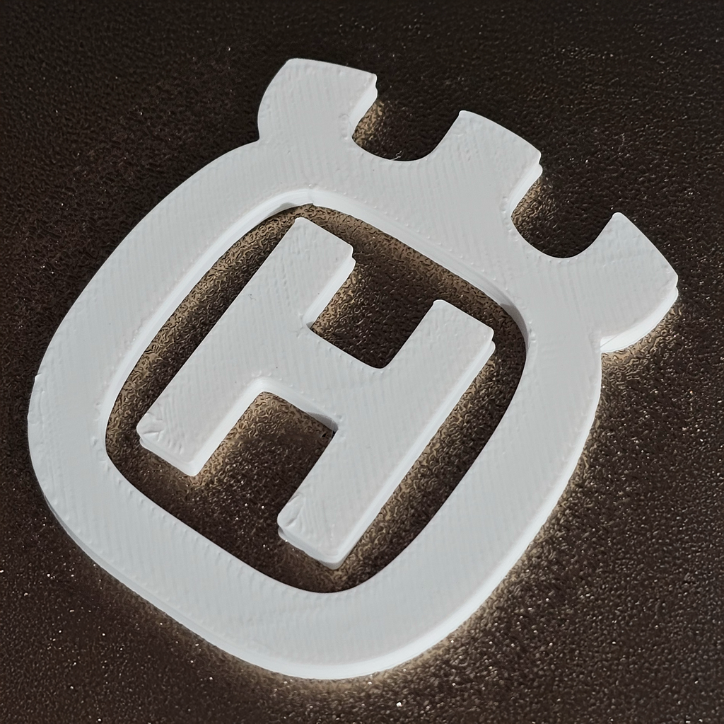 Husqvarna Emblem Logo - 3D Printed (No Text)