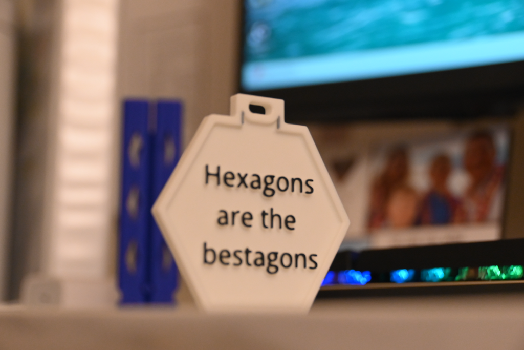 Hexagons are the bestagons - keychain