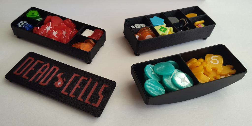 Dead Cells boardgame snap together token trays