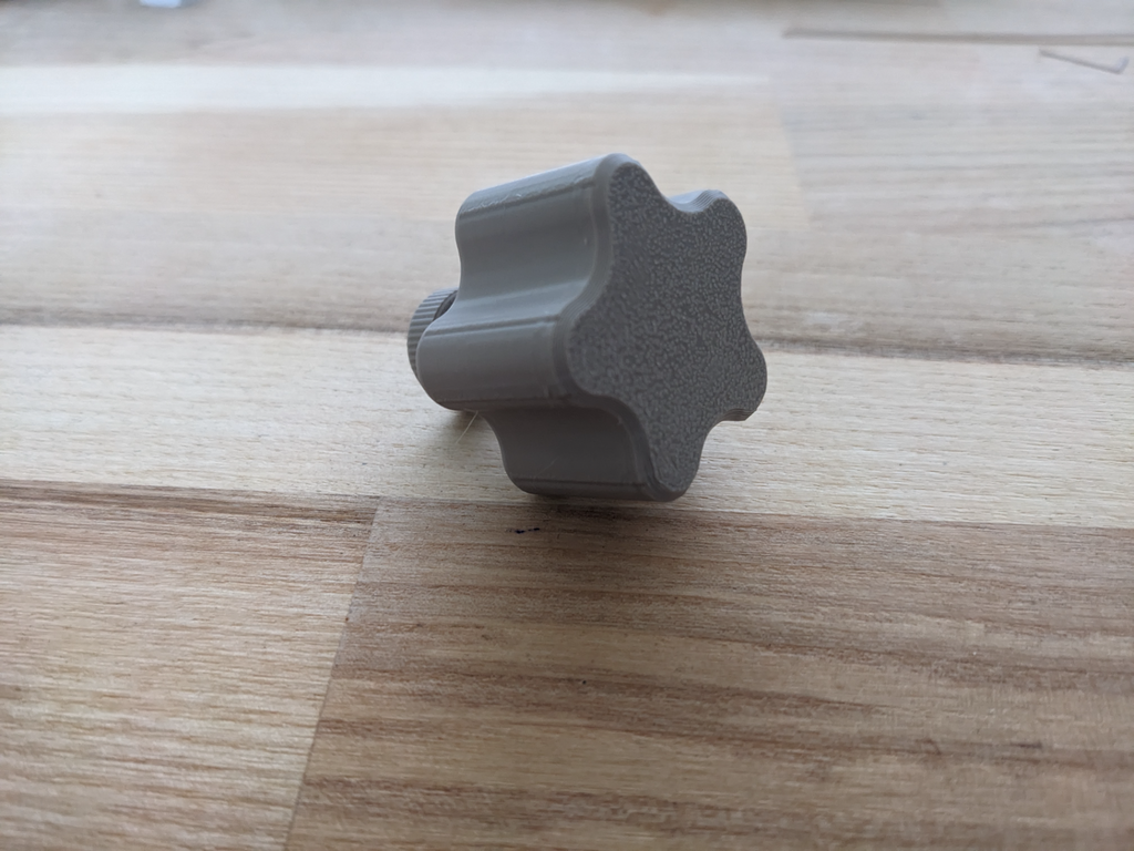 Metric Star Knobs with Threaded Hole