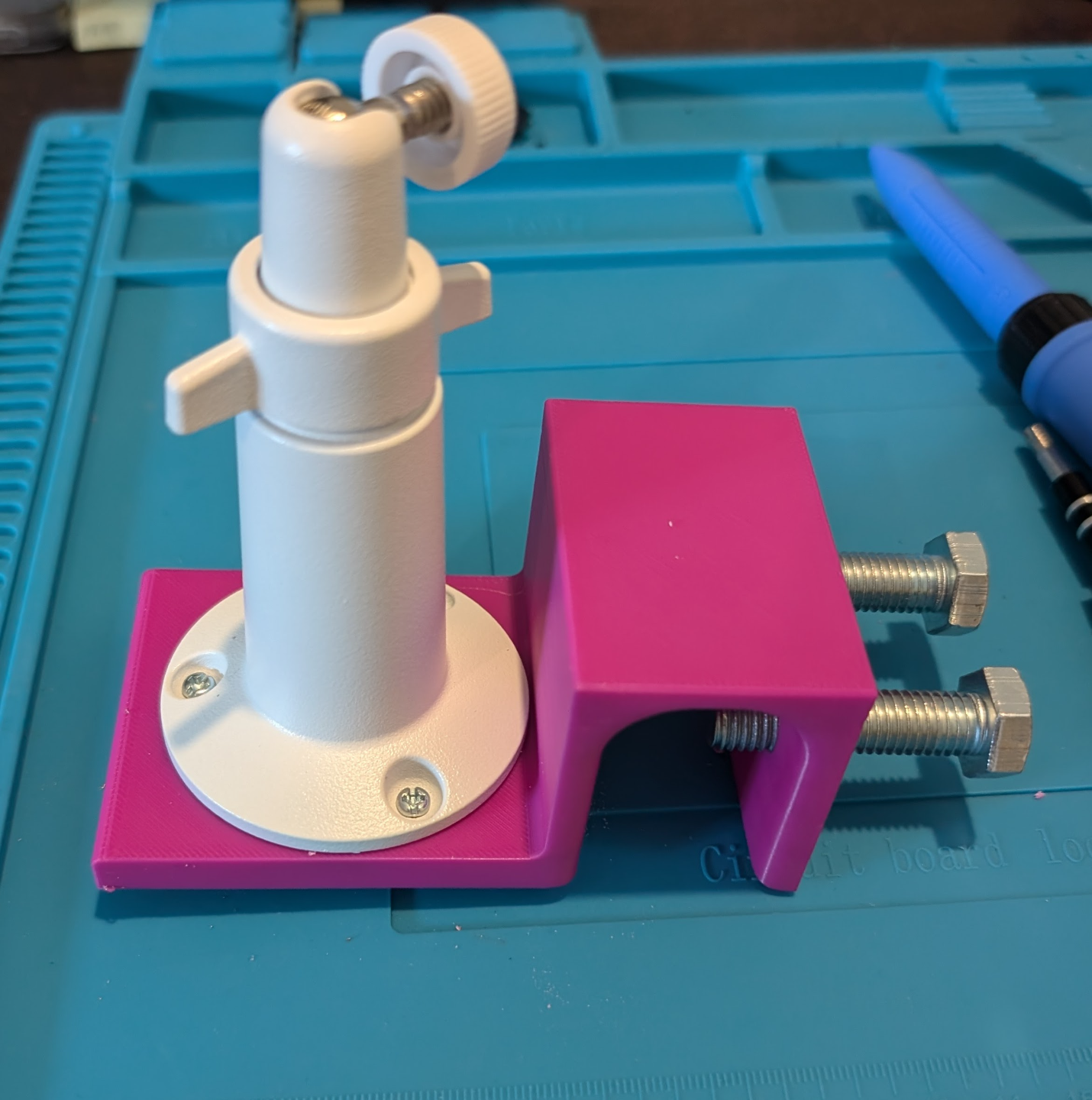 Gutter mount for eufy solar panel or aftermarket