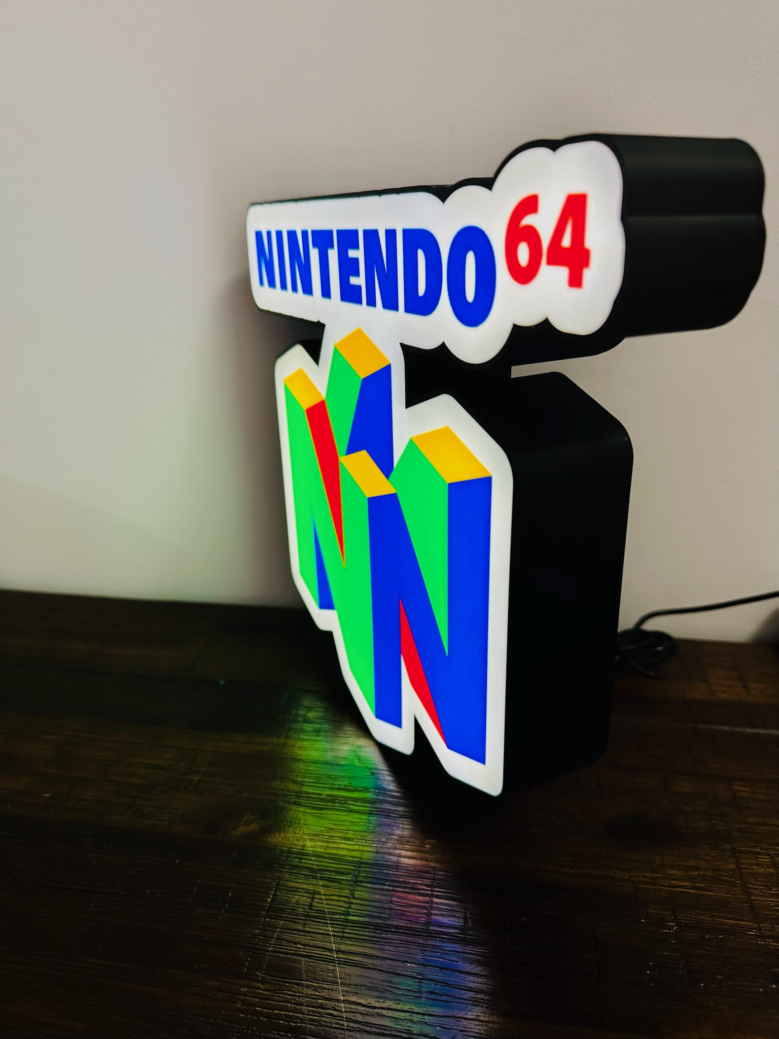 Nintendo N64 Logo - Light up Sign