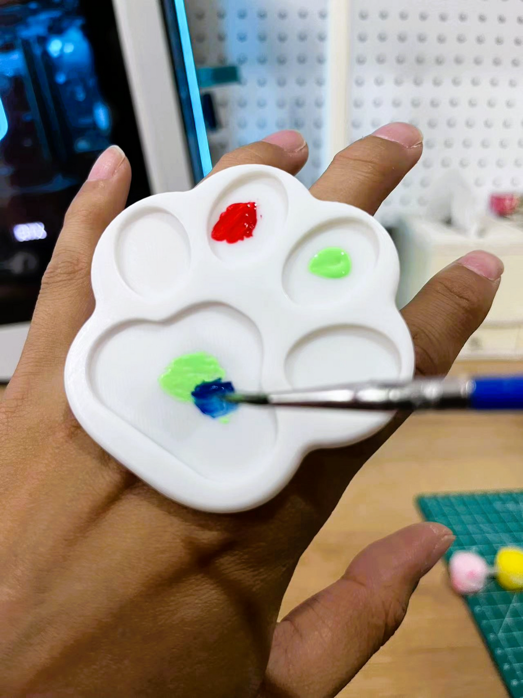 迷你指环猫爪调色盘Mini ring cat's claw palette