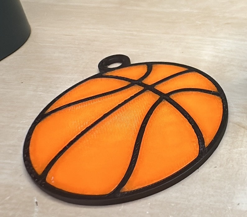 Basketball keychain (multicolor)