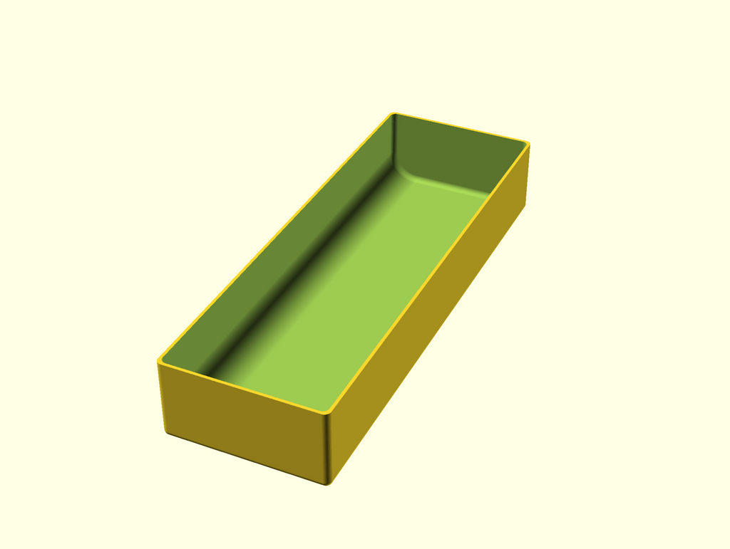 Customizable Rounded Tray for Cutlery or Pencils