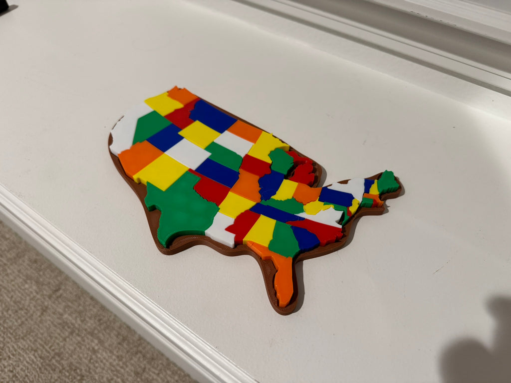 USA State Map Puzzle (no AMS required)