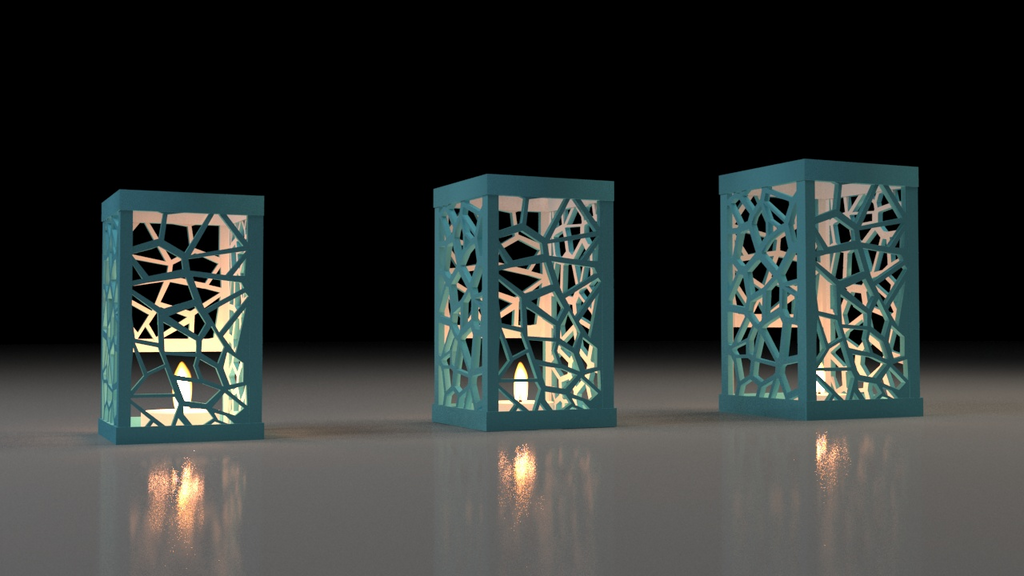 Voronoi tealight holder