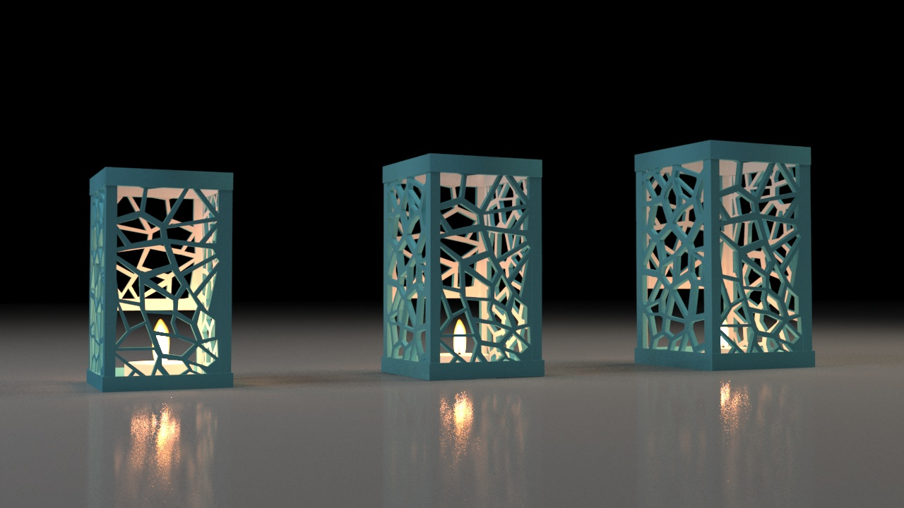 Voronoi tealight holder