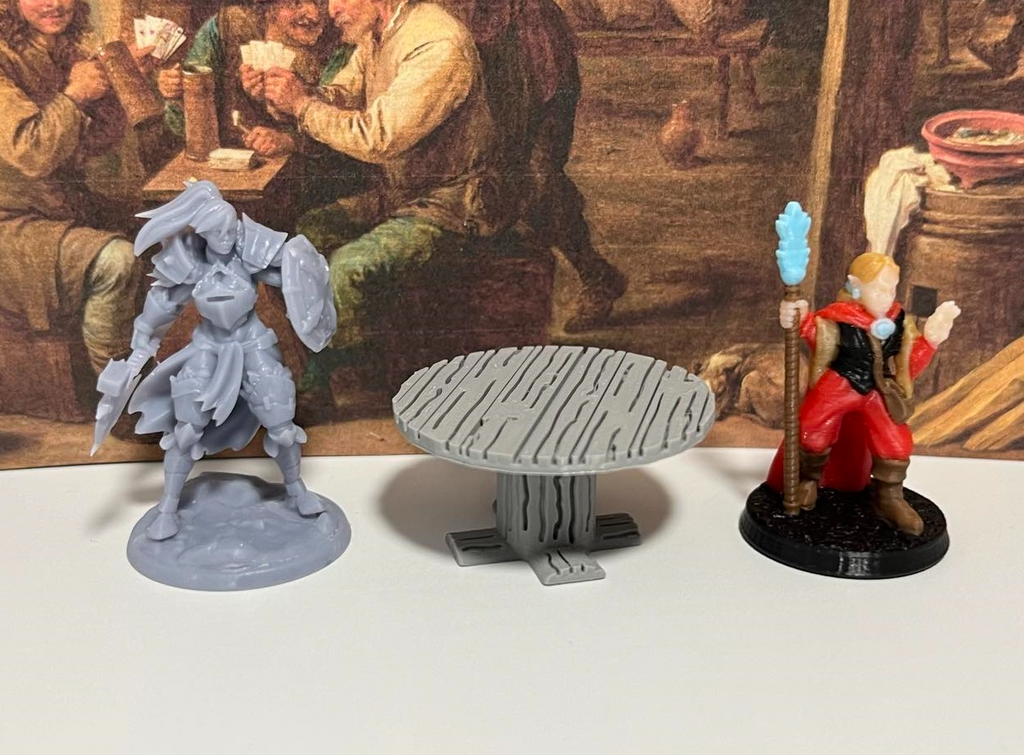 D&D Table Set 1 - Round and Square Tavern Tables