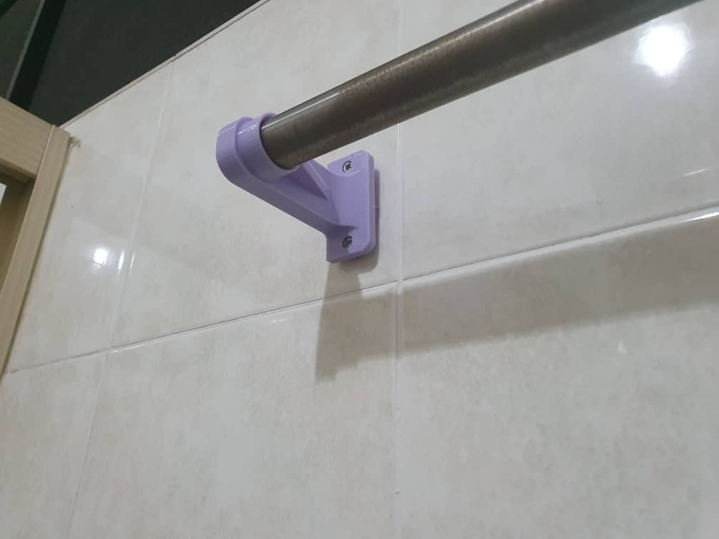 Bath Towel Rod Mount