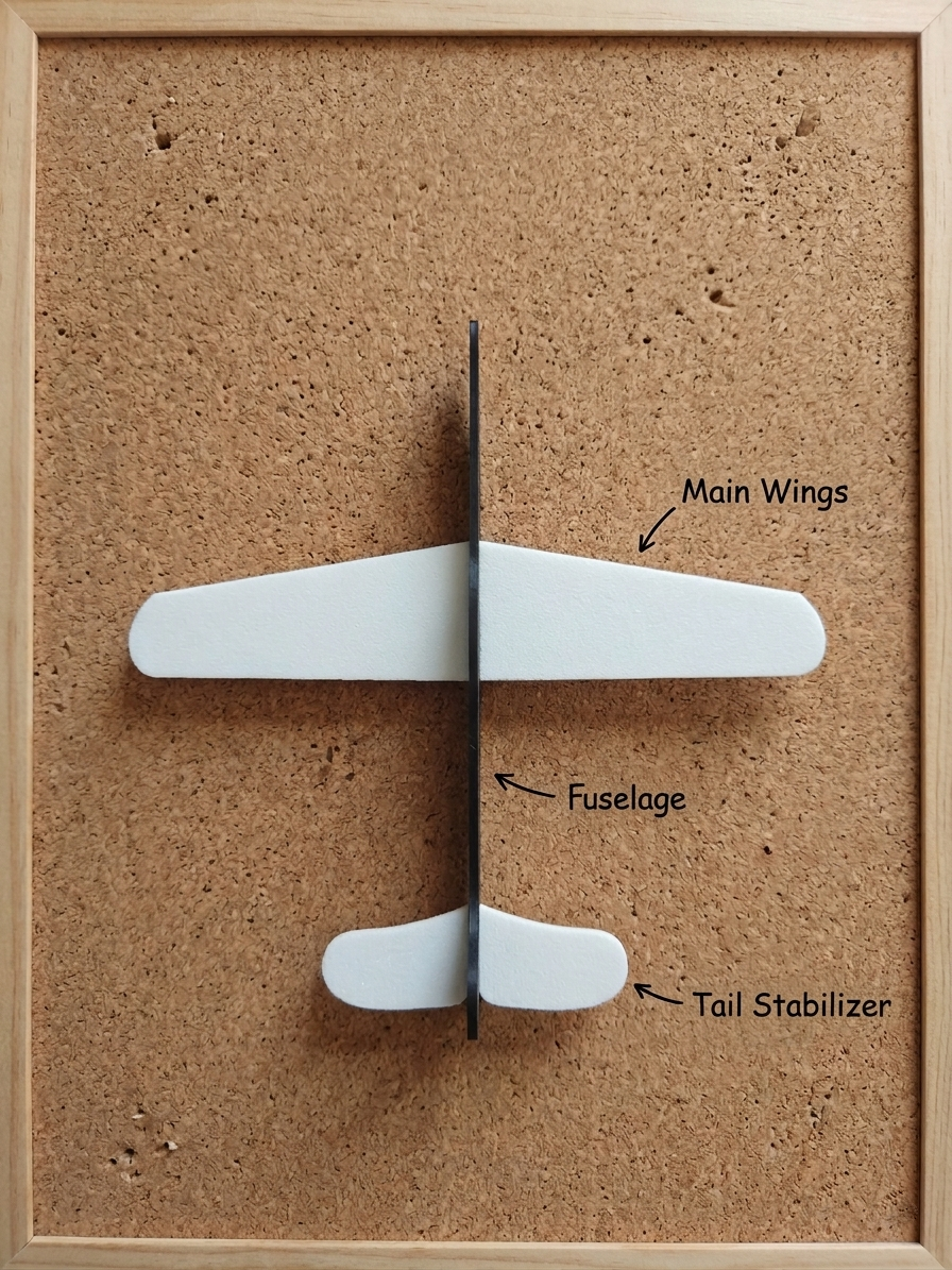 Aereo Kit-Card Easy-Glide - Aliante a Incastro