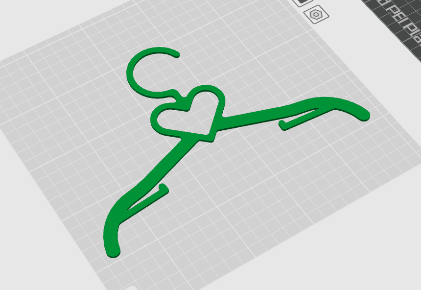 Heart clothes hanger