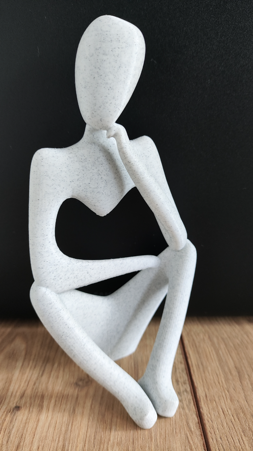 Abstract thinking sculpture statue