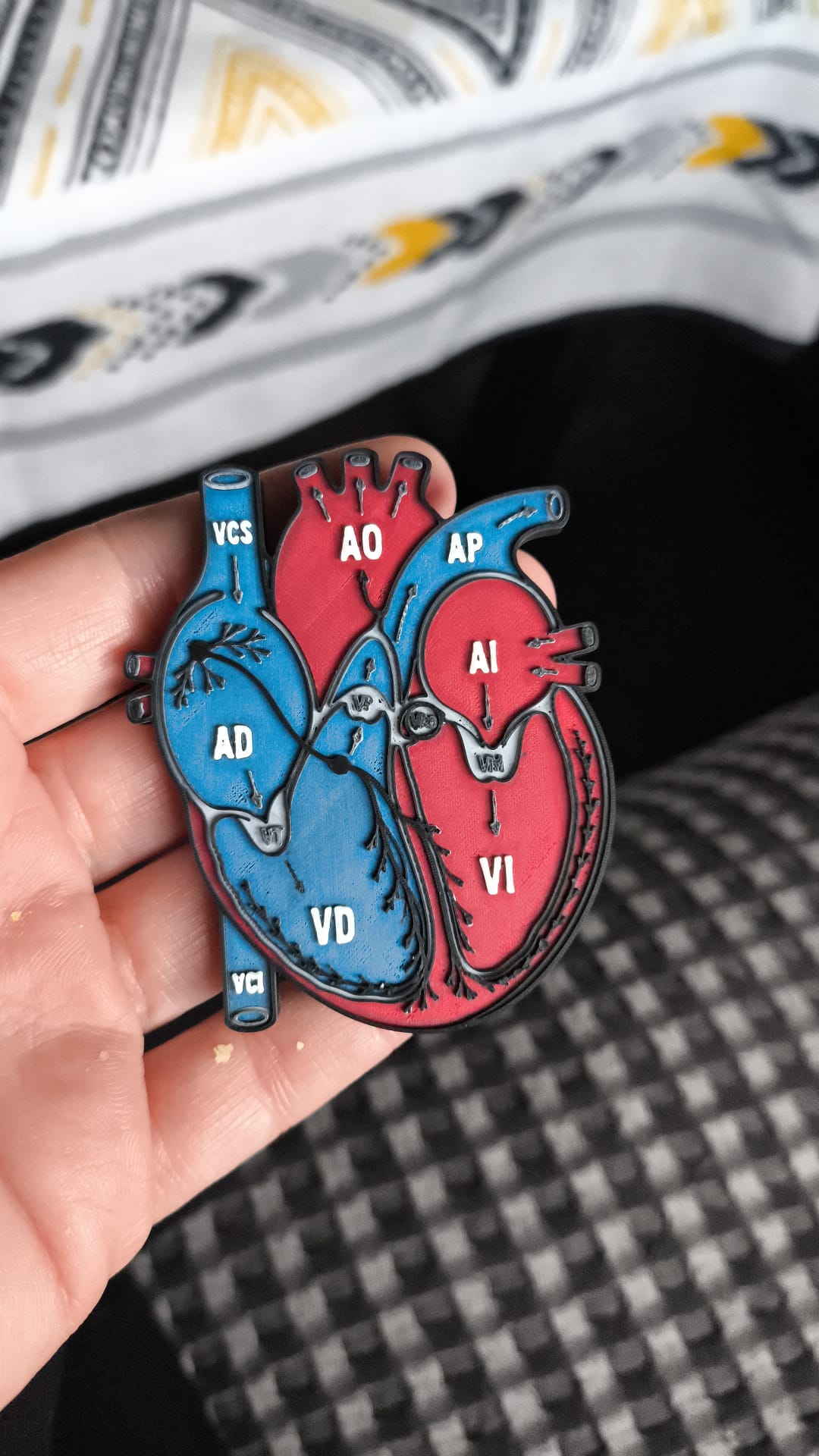 Cover de Badge de Identificación corazón anatómico