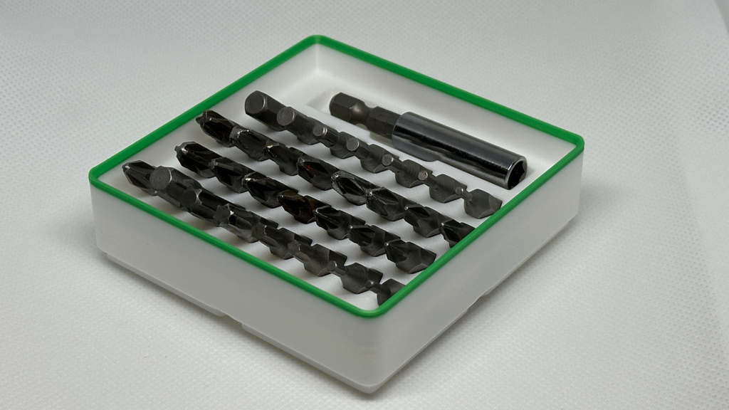 Gridfinity 2x2x3 Hex Bit holder