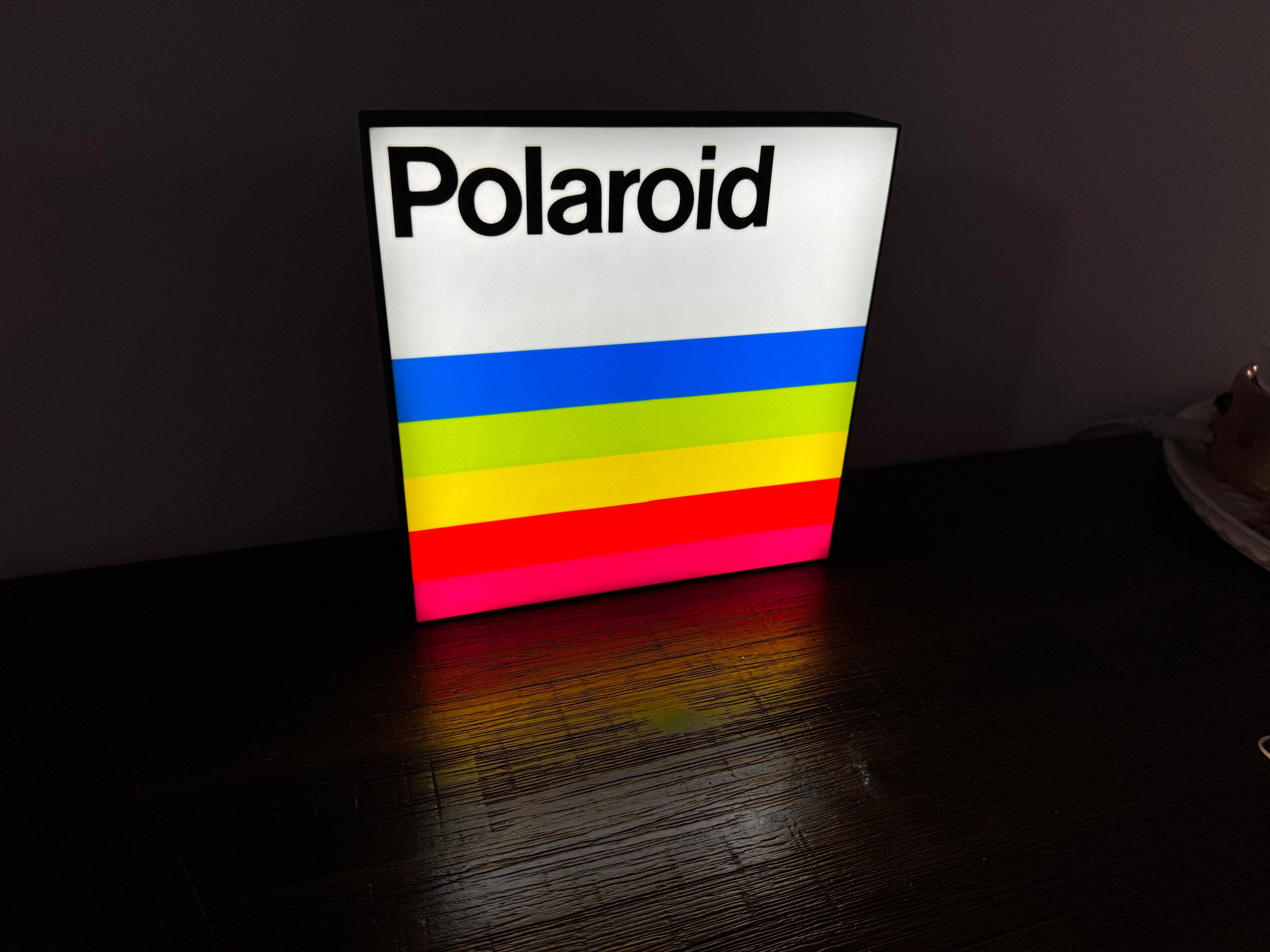 Vintage Polaroid Logo - Light up Sign