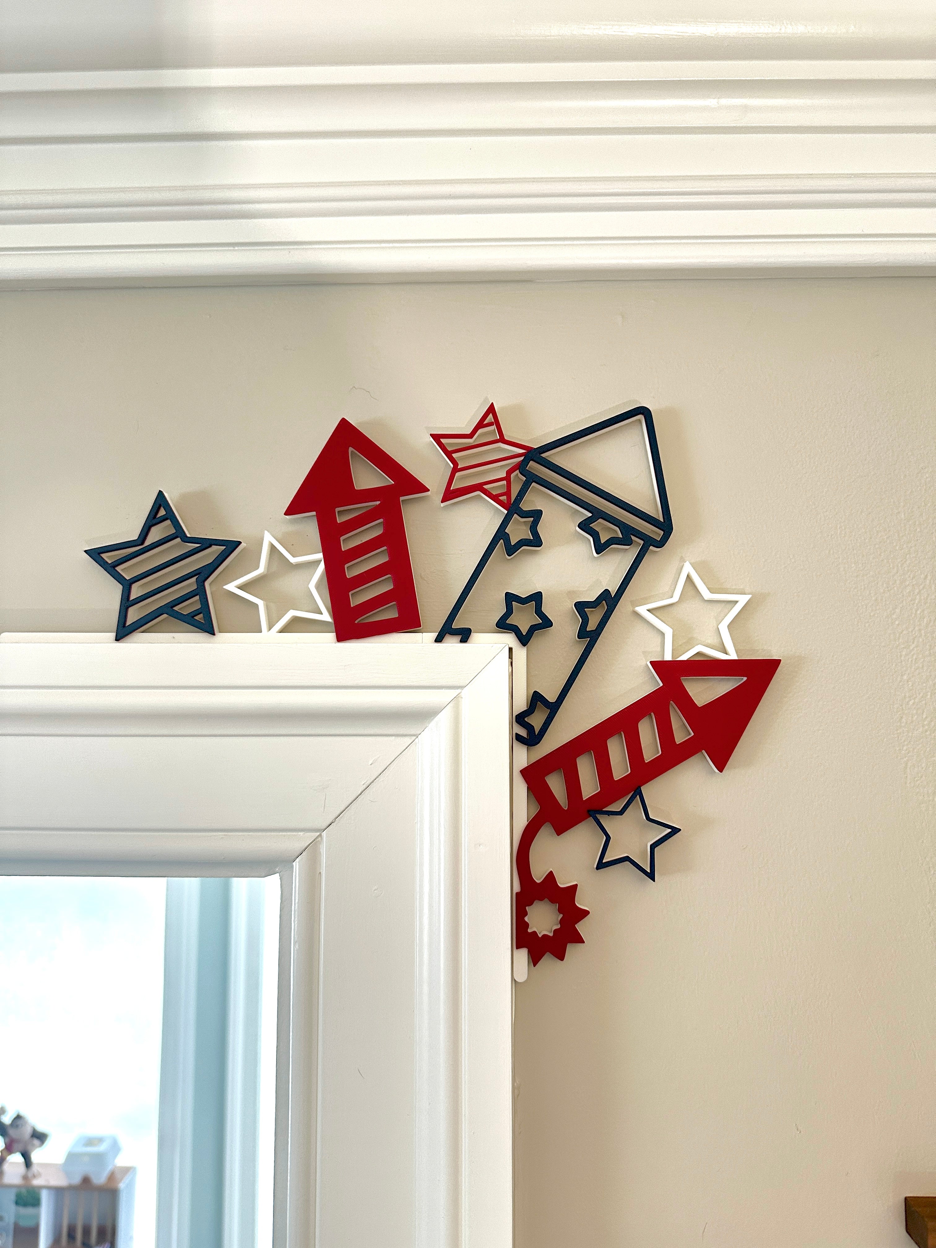 Fireworks Door Corner Decor