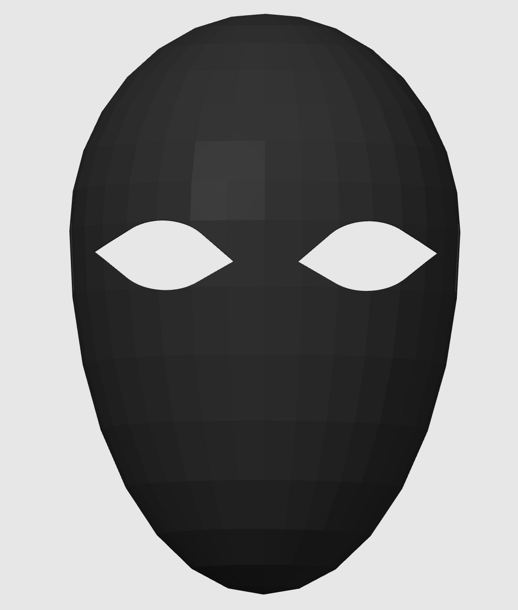 Simple featureless face mask