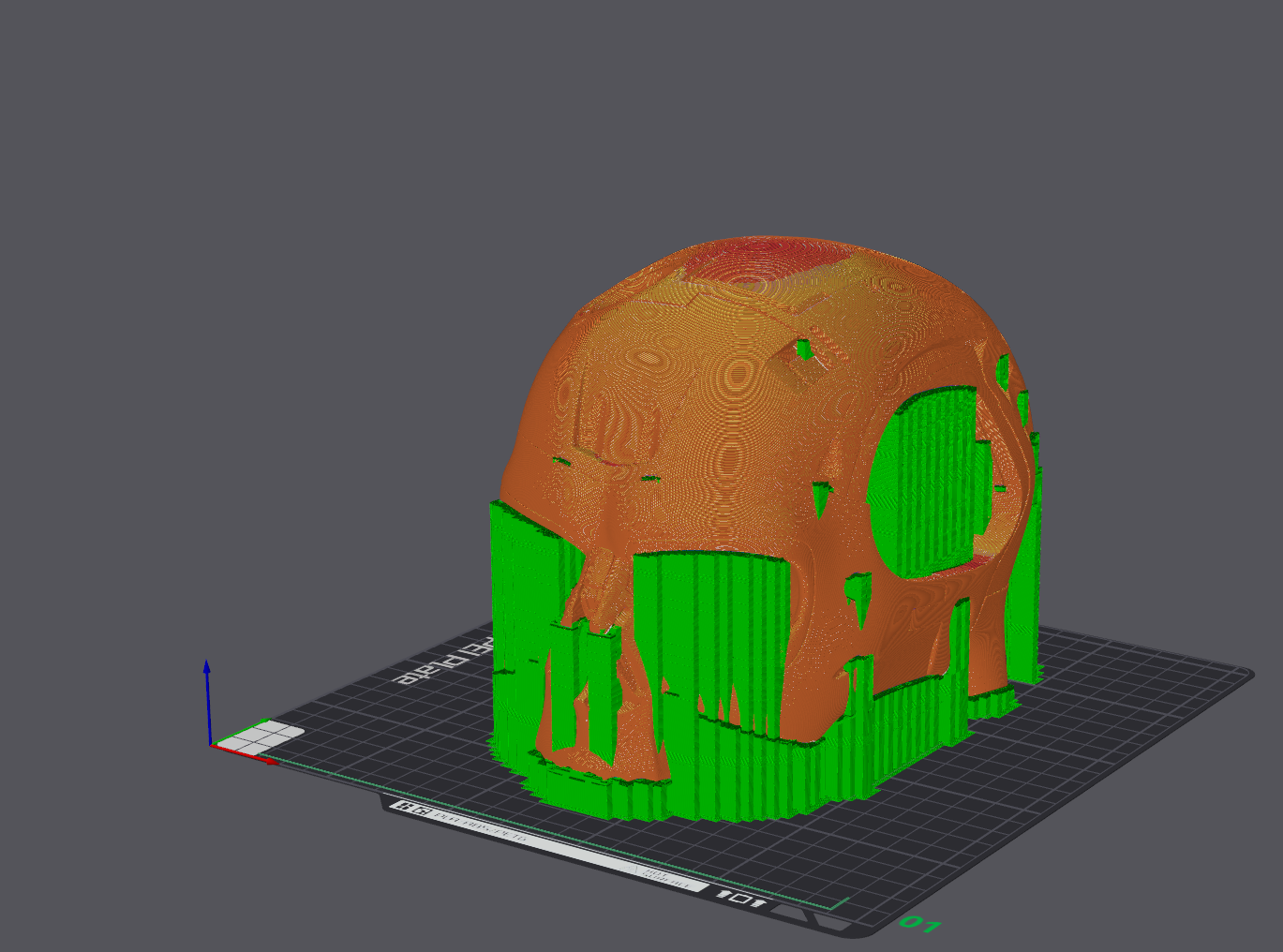Terminator Inspired Skull