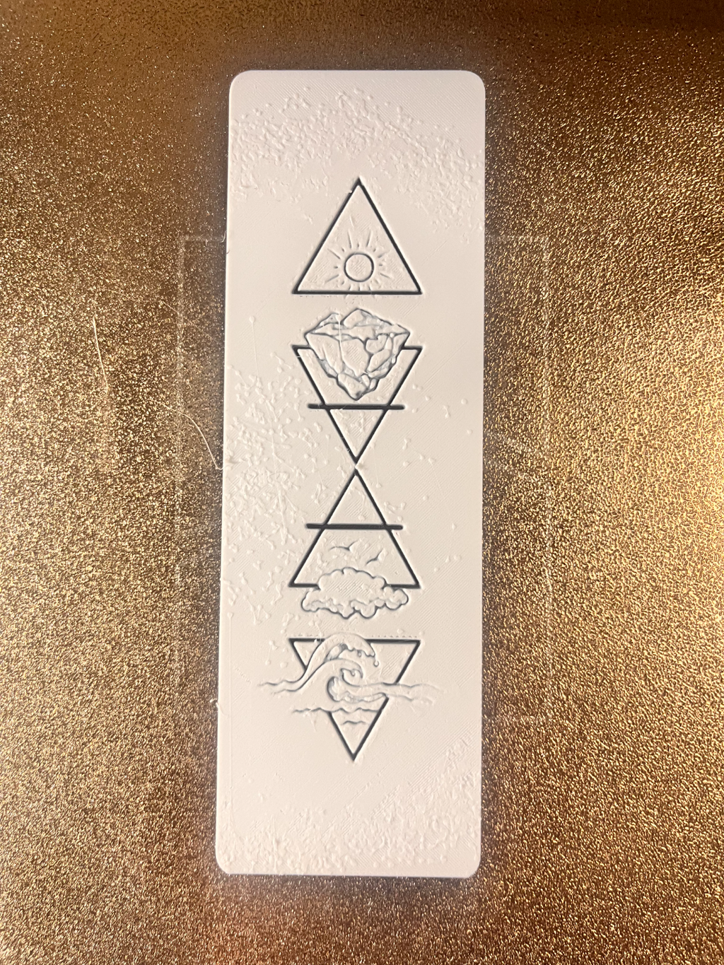 Geometry of Nature Hueforge bookmark