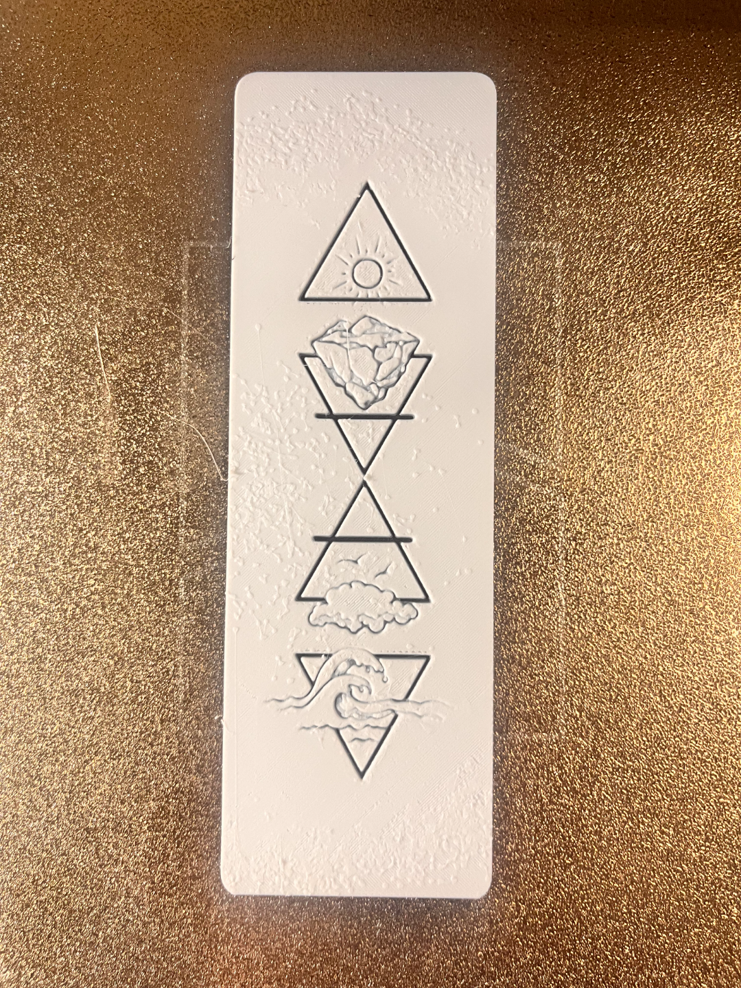Geometry of Nature Hueforge bookmark