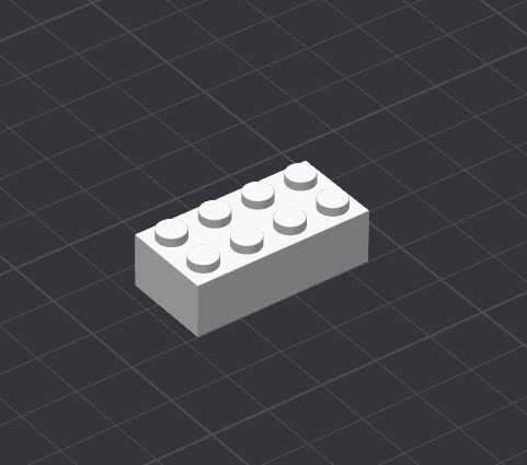Famous Danish company compatible 2x4 brick