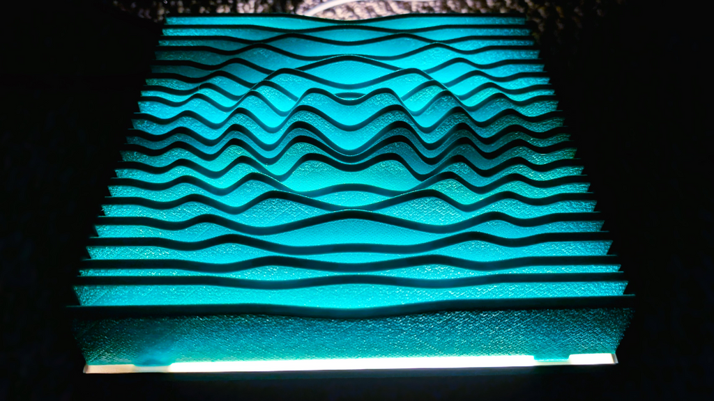 Wave Light Sculpture Desk And Wall Art