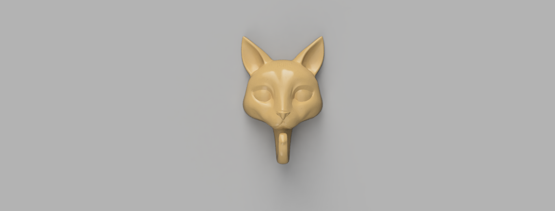Minimalist Cat Head Wall Hook