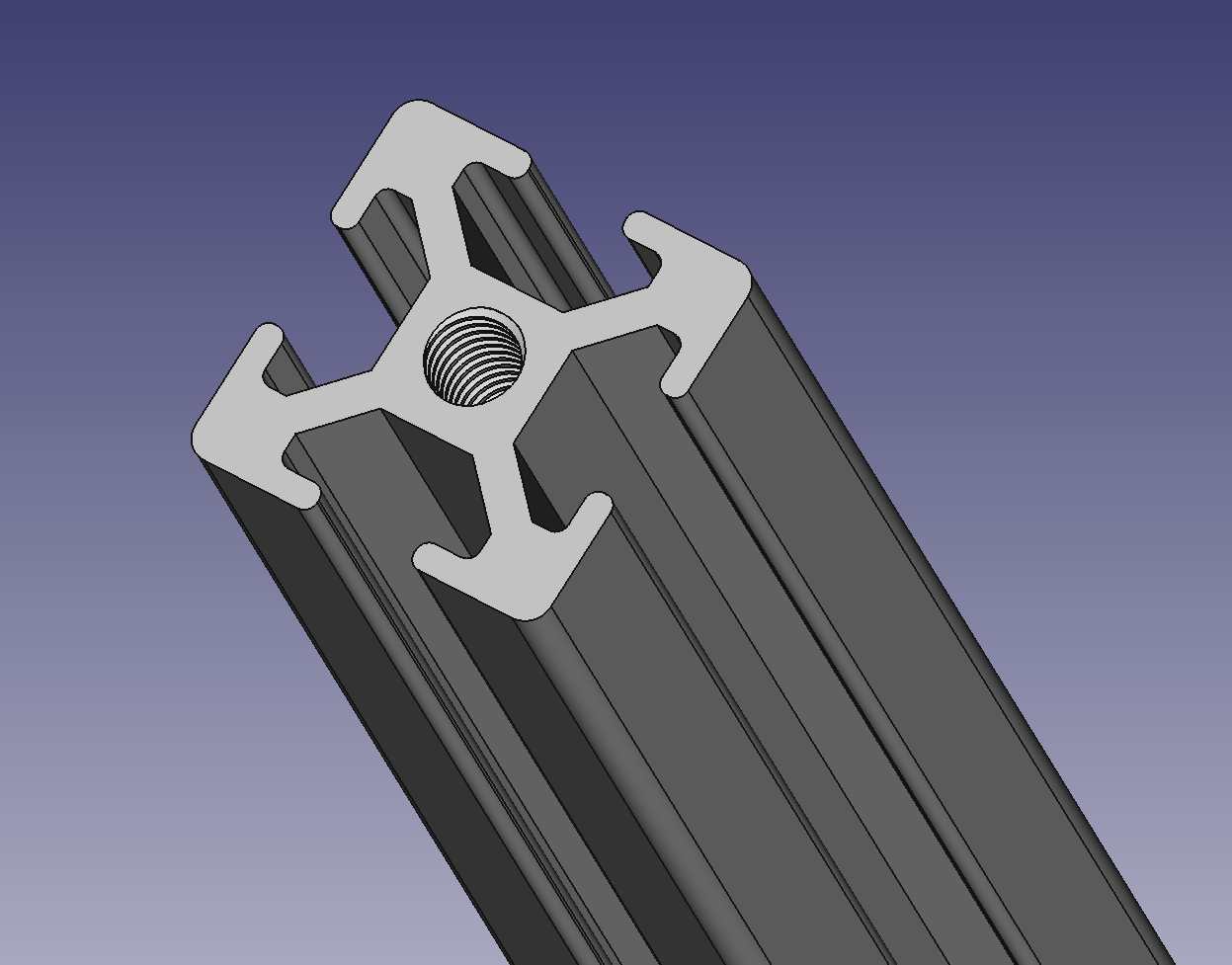 Print-optimized 3030 Aluminum Extrusion Profile