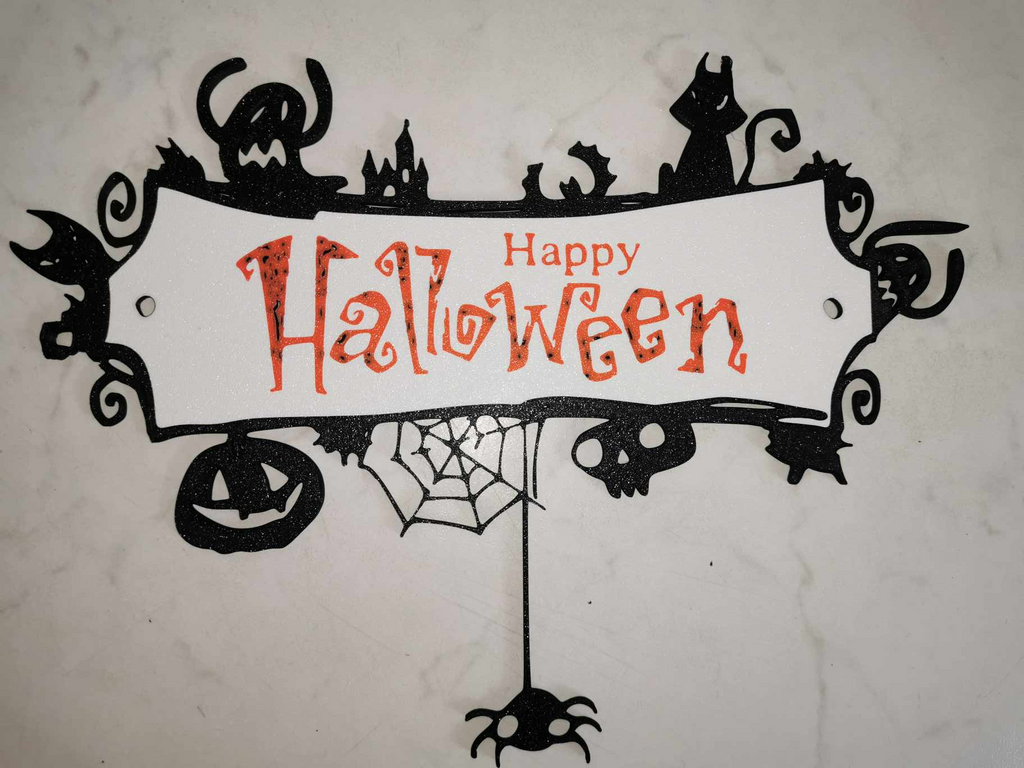 HappyHalloween Door Sign
