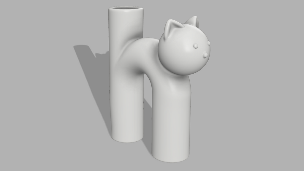 Cat Vase and Panda Vase