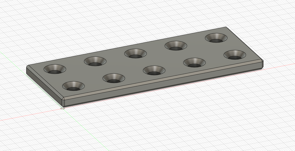 Lochverbinder Platte 10cm Hole 6mm Flat Connector