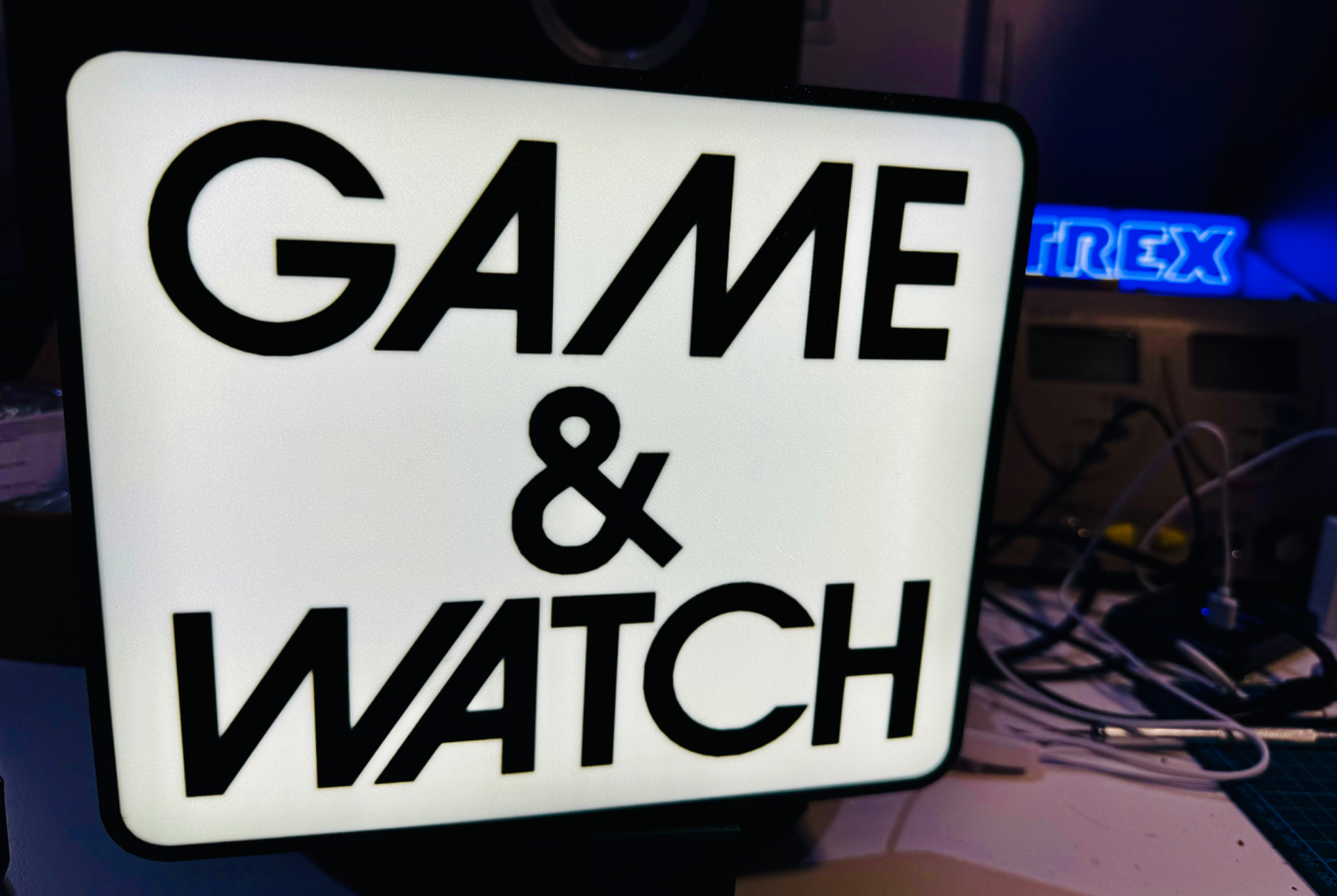 Nintendo Game & Watch Light up Sign Light Box