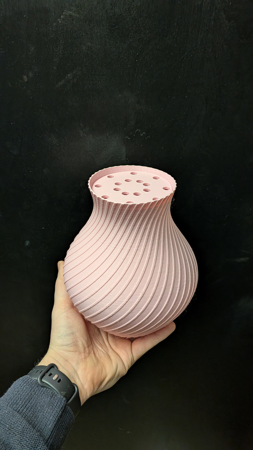 Vase med indsats til brick buket