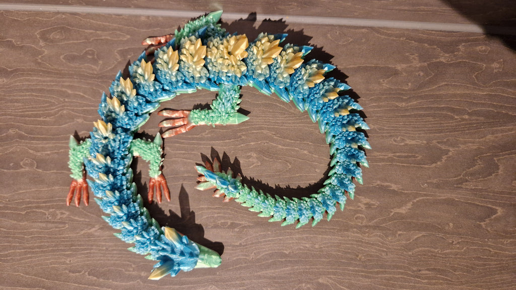Articulated crystal dragon