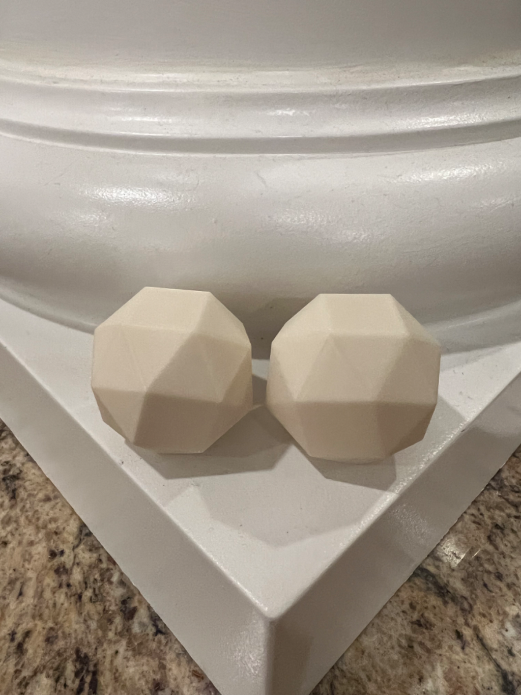 Low Poly Spheres: Snub Cubes (Left and Right)