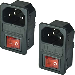 Power inlet IEC-GS-1-100 rear cover
